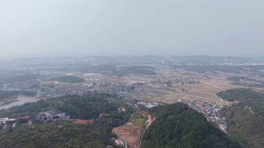 丘陵山川农田种植航拍