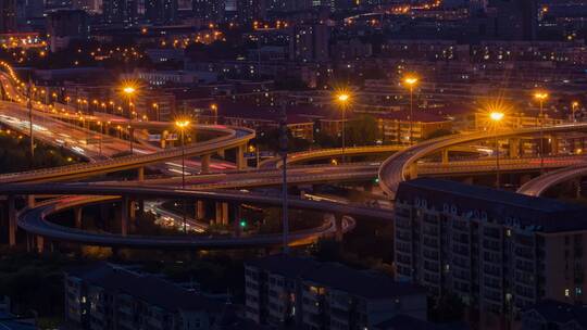 城市夜景延时