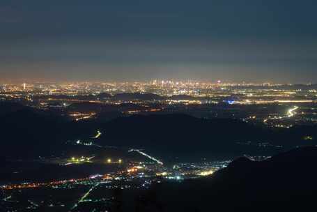 杭州城市夜景延时