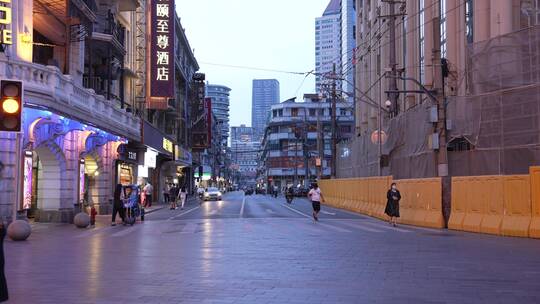 上海南京路步行街视频素材模板下载