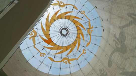 成都金沙遗址博物馆太阳神鸟图腾标志