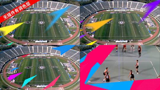 形状快速转场炫酷酷炫综艺栏目包装游戏三角高清AE视频素材下载