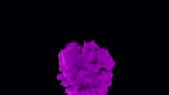 爆炸紫色烟雾