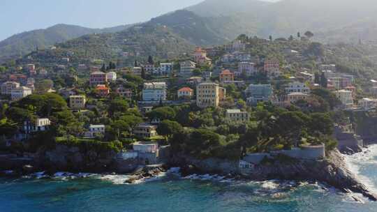 意大利，海洋， Camogli，海