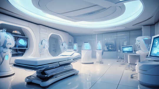 科技感未来医疗场景空镜