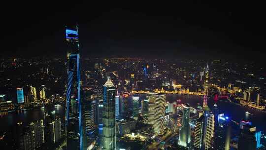 上海陆家嘴CBD夜景