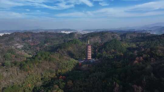 新昌大佛寺栖光净寺航拍