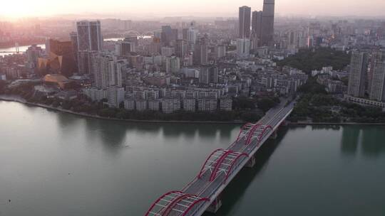 航拍柳州城市风貌全景 4k