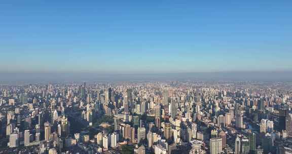 上海浦西外滩建筑航拍空镜