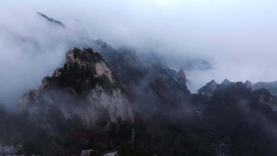 平顶山尧山雪后云海