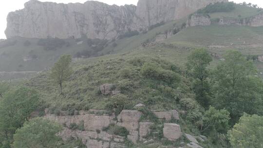 航拍山西旅游胜地太行山脉60帧原素材