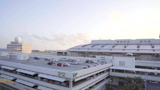 【空镜】4K旅行旅拍冲绳那霸机场空港停车场视频素材模板下载