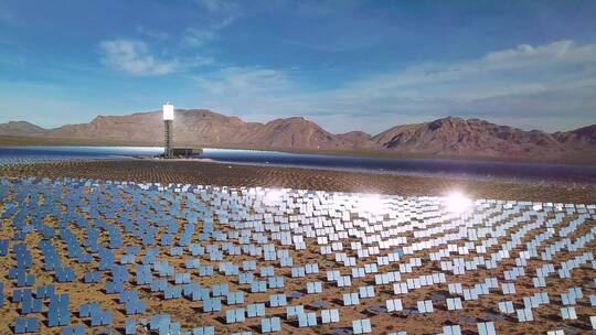 太阳能发电设施航拍