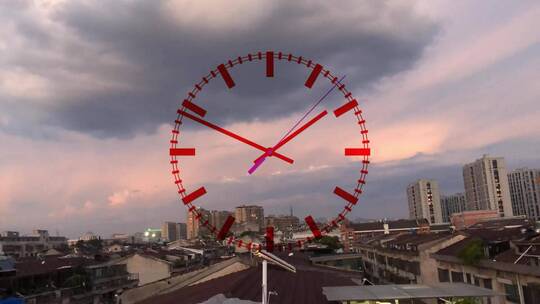 模拟真实钟表 时间 手表 透明通道