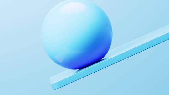 柔软的球体抽象背景3D渲染视频素材模板下载