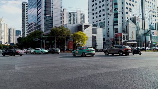 上海浦西马路街景