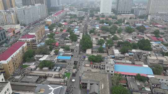 河北邯郸串城街历史文化街区航拍