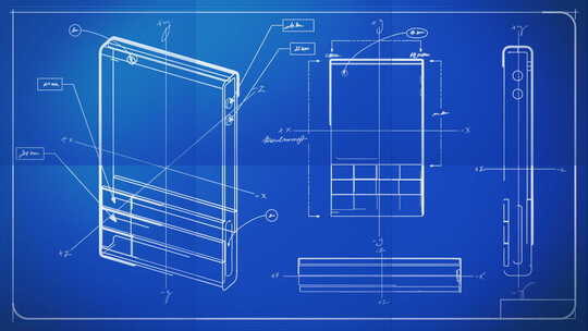 经典智能手机技术图纸蓝图