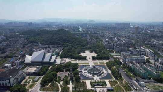 浙江绍兴城市建设航拍