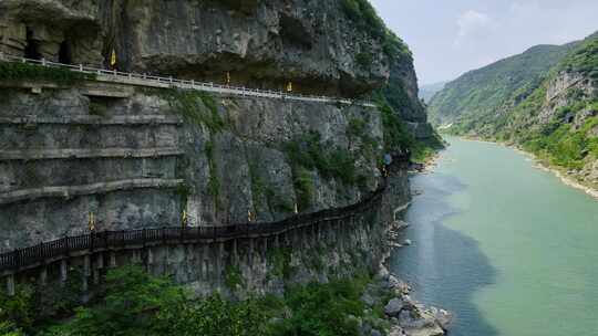 航拍合集：的四川广元明月峡嘉陵江