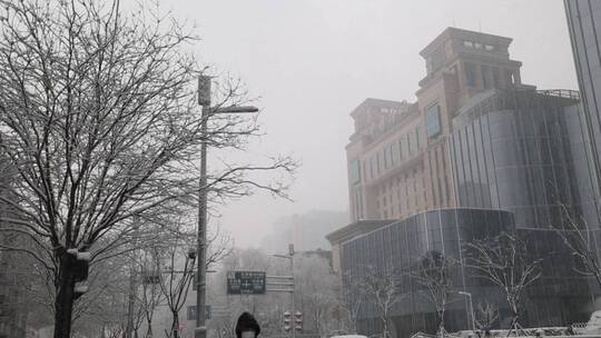 北京雪景视频素材模板下载