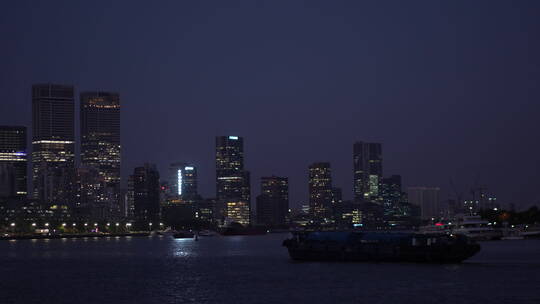 上海外滩夜景夜色旅游业