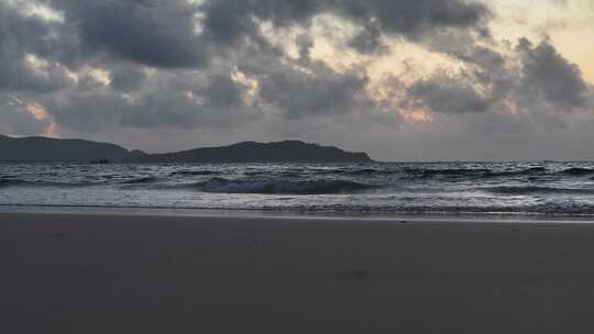 平潭海岛清晨日出航拍