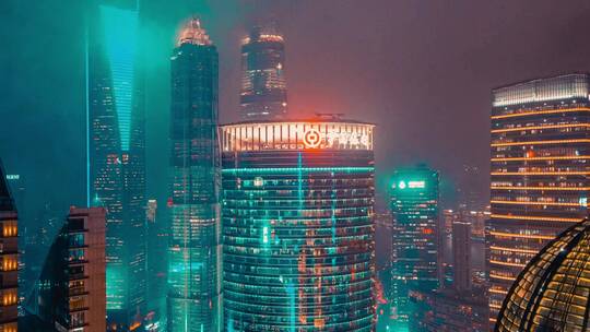 繁华上海夜景