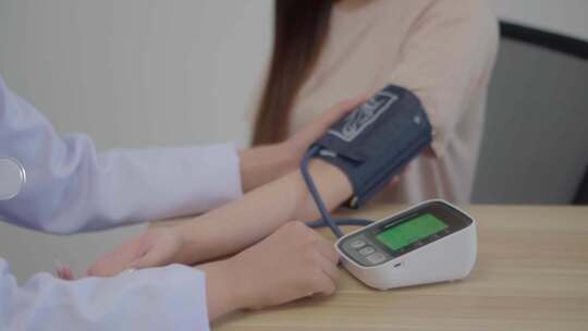 测血压 血压计 血压 测量血压视频素材模板下载