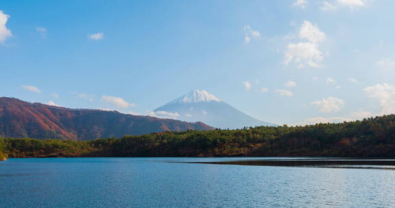 湖面与火山