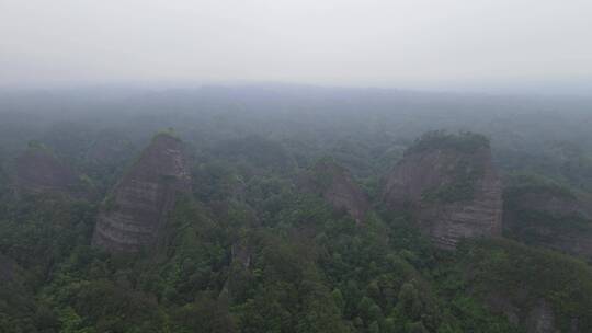 航拍湖南万佛山风景区4A景区