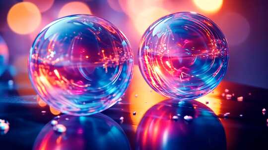 合集 霓虹色小场景 各种色彩缤纷的空镜