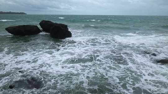 广西北海涠洲岛大海南岸鳄鱼山旅游旅行