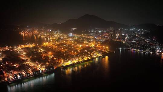 深圳盐田港夜景