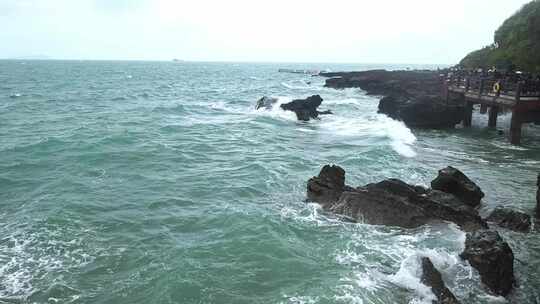 广西北海涠洲岛大海南岸鳄鱼山旅游旅行