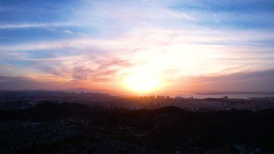 山海城市晚霞I夕阳