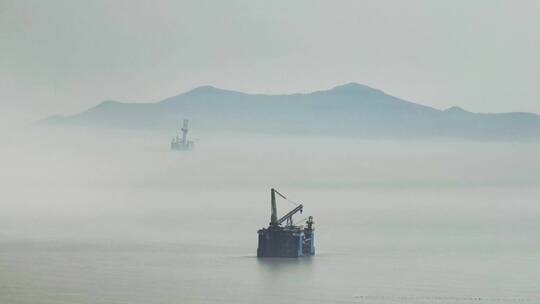 浙江省宁波市花岙岛海上作业井平台