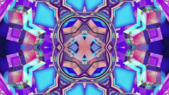 未来科技复古动感几何图形霓虹