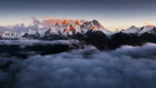 中国风山水云雾云海仙境自然风景