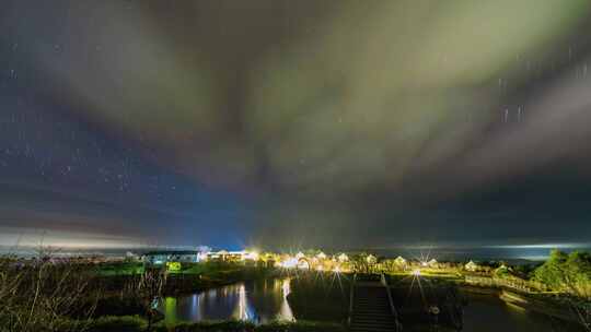 夜空下英仙座流星雨，铜鼓嶂，粤东第一峰