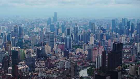 上海台风暴风雨来临前黑云压城航拍