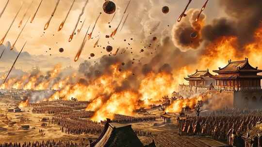 古战场风云变幻历史战争壮阔场景战争场面古