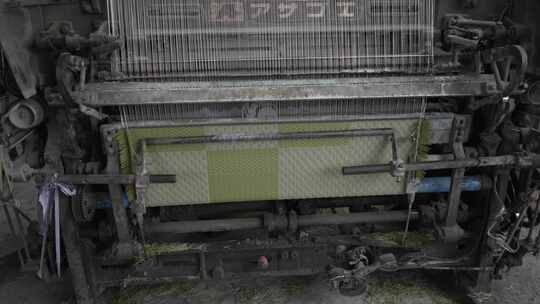 4K原始素材 布料厂机械编织
