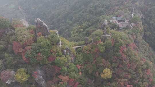 秋季壮美山河红叶