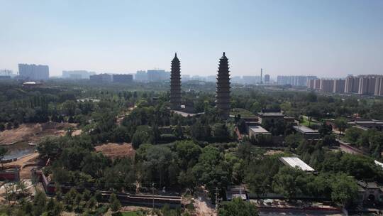 山西 太原 双塔寺 城景