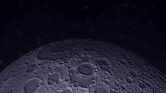 聚焦太空中的月景4K视频素材模板下载