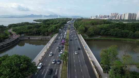 深圳人才公园-沙河西路城市车流