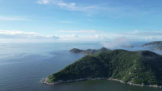 大海岛屿自然风光航拍