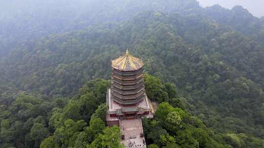 青城山空中名山视频素材模板下载