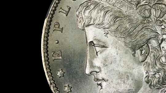 美国摩根元。银币